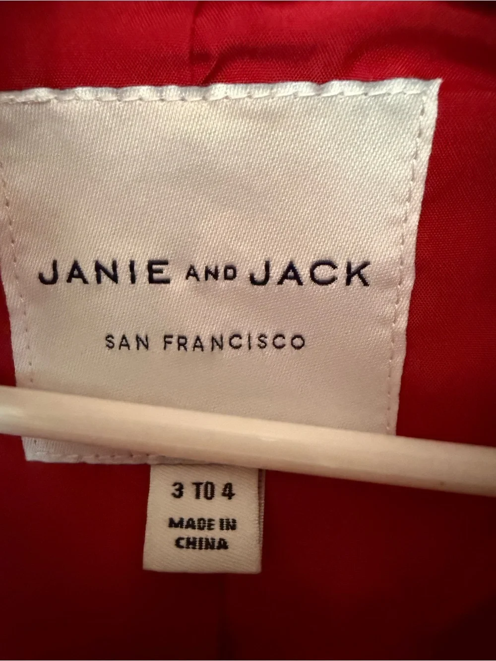 Janie and Jack Girls Red Faux Fur Coat Size 3-4 Holiday Formal
